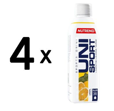 4 x Unisport, Lemon - 500 ml