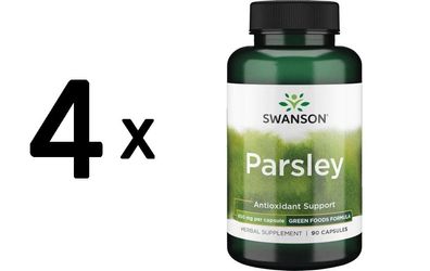 4 x Parsley, 650mg - 90 caps