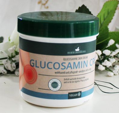 250ml Herbamedicus Glucosamin Creme wohltuend & pflegend Olivenöl Shea Arnika