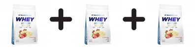 3 x Whey Protein Premium, Strawberry Banana Twist - 700g