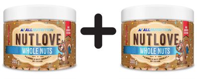 2 x Nutlove Whole Nuts, Almonds in White Chocolate & Cinnamon - 300g