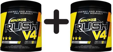 2 x Rush V4, Fruit Punch - 360g