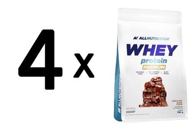 4 x Whey Protein Premium, Chocolate Cloud - 700g