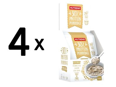 4 x 30% Protein Porridge, Natural - 5 x 50g