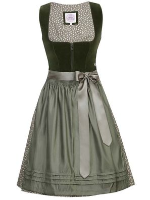 Dirndl Clara 58er Länge moos