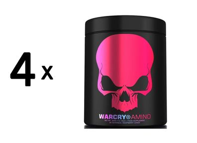 4 x Genius Nutrition WARCRY Amino (300g) Raspberry Candy