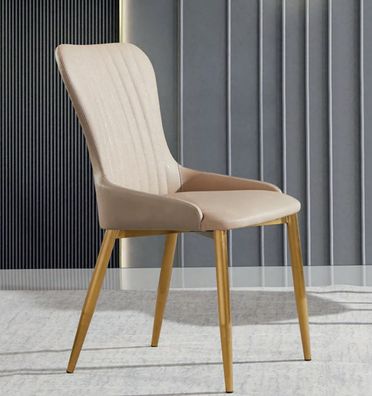 Esszimmer Sitzmöbel Grüner Einsitzer Polsterstuhl Luxus Holz Stühle