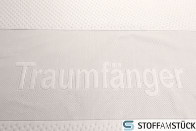 Stoff Polyester Jersey 3-fach weiß Rechteck Traumfänger 255 cm breit Auflage