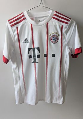 FC Bayern Trikot Saison 2017 / 2018 Champions League Größe 152 weiß / rot (Gr. 152)