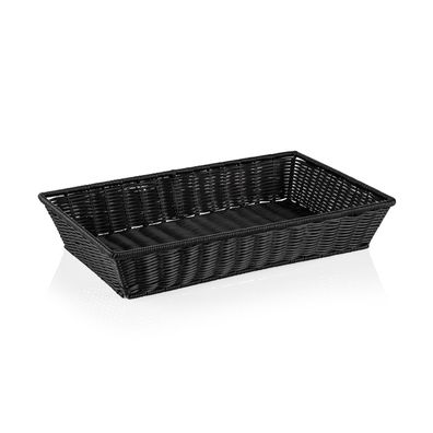 1/1 GN Brotkorb Buffetkorb Frühstückskorb Polypropylen 53x32,5x10 cm schwarz