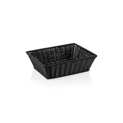 1/2 GN Brotkorb Buffetkorb Frühstückskorb Polypropylen 32,5 x 26,5 x 10 cm schwarz