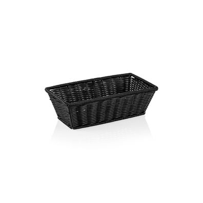 1/3 GN Brotkorb Buffetkorb Frühstückskorb Polypropylen 32,5 x 17,5 x 10 cm schwarz