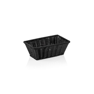 1/4 GN Brotkorb Buffetkorb Frühstückskorb Polypropylen 26,5 x 16 x 10 cm schwarz