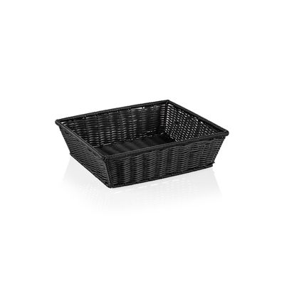 2/3 GN Brotkorb Buffetkorb Frühstückskorb Polypropylen 35,5x 32,5x 10 cm schwarz