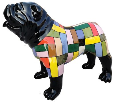 Hund Design Figuren Skulpturen Moderne Bulldogge Skulptur Deko Skulpturen Neu