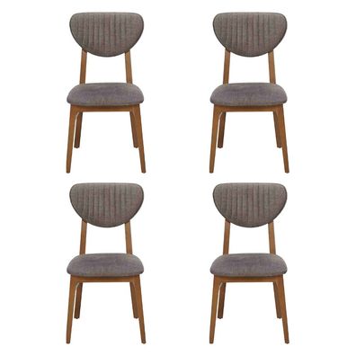 Design Stuhl Sessel Set Esszimmer Garnitur Polster 4X Stühle Design