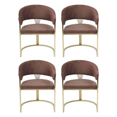 Design Lehn Garnitur Sessel Komplett Modernes Set Neu 4X Stühle Stuhl Polster