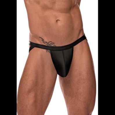 Male Power - Strappy Ring Jock - Black - (L/XL, / /) - Größe: S/M Farbe: