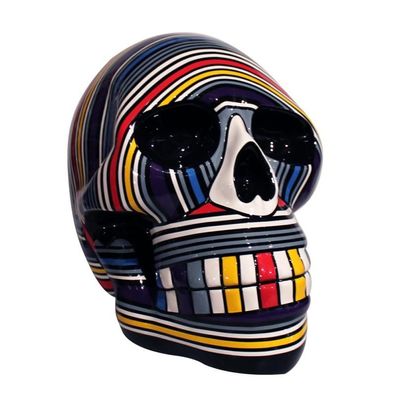 Modern Abstrakte Design Totenkopf Schädel Skulptur Dekoration Skulpturen Neu