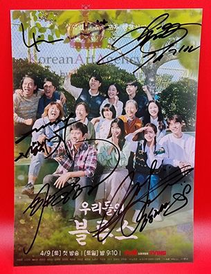 Our Blues Kim Woo-bin Shin Min-a Han Ji-min Lee Byung hun Cha Seung-won Autograph