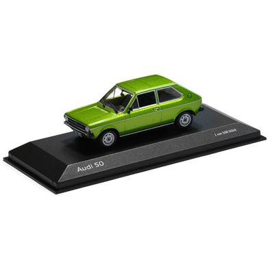 Audi 50 Modellauto 1:43 Miniatur Modell Viperngrün A5-5789