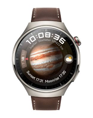 Huawei Watch 4 Pro Classic (Medes-L19L), Dark Brown Leather