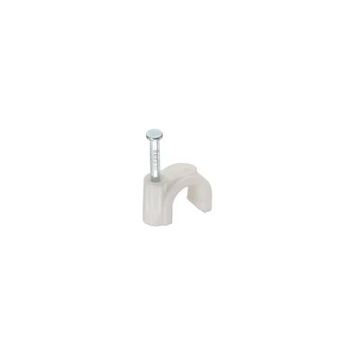 InLine® 44020C InLine® Kabelschelle 8mm rund, weiß, 50 Stück