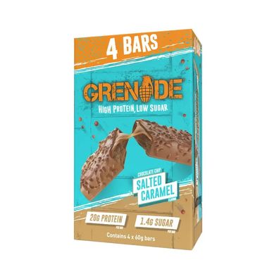 Grenade Protein Bar (4x60g) Choc Chip Salted Caramel