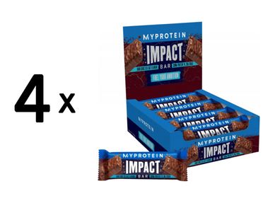 4 x Myprotein Impact Protein Bar (12x64g) Dark Chocolate Sea Salt