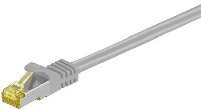 Goobay 91585 RJ45 Patchkabel CAT 6A S/FTP (PiMF), 500 MHz mit CAT 7 Rohkabel,