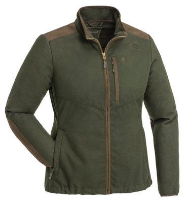 Pinewood 3807 Nydala Windproof Wool Damen Jacke Moosgrün/Wildlederbraun (182)