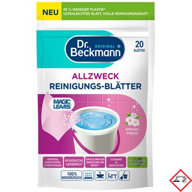 Dr. Beckmann Allzweck Reinigungs-Blätter Magic Leaves Spring Fresh 44g