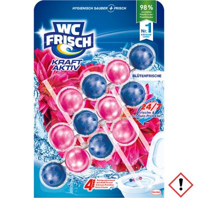 WC Frisch Kraft-Aktiv Blüten-Frische 3 Stück