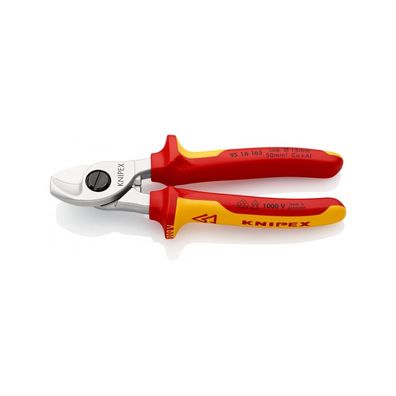 Knipex Kabelschere isoliert Länge 165 mm verchromt VDE geprüft 9516165