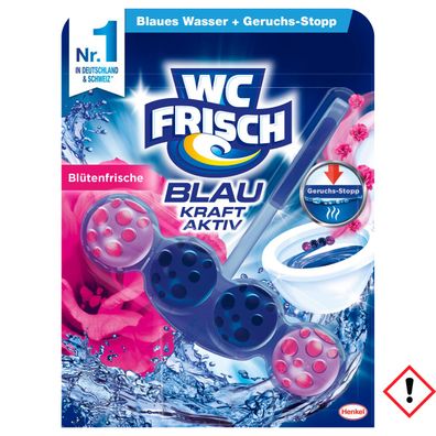 WC Frisch Kraft Aktiv Blauspüler WC Reiniger Blüten Frische 50g