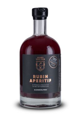 Franz von Fein Rubin Aperitif - Alkoholfrei - für Bitter Aperitif 0,5l Tonikum