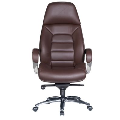 Amstyle Bürostuhl Chefsessel Echtleder Braun Ergonomisch XXL Drehstuhl 120 kg