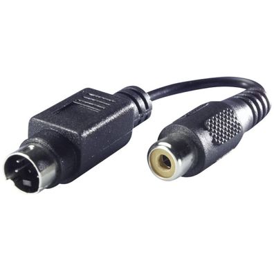 Vivanco Adapter SVideo Stecker > RCA Cinch Composite Kupplung SVHS PC Notebook