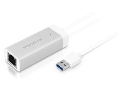 Macally USB 3.0 auf Ethernet Adapter USBStecker zu RJ45 Netzwerk Gigabit Lan