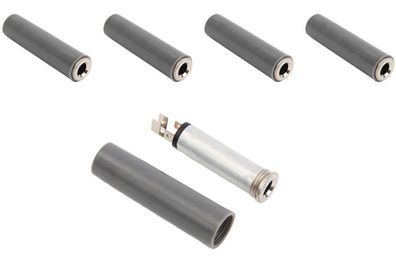 5x Pack KlinkenKupplung 6,3mm 6,35mm Stereo für KlinkeKabel KlinkenBuchse löt