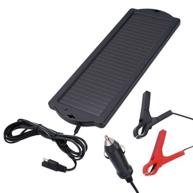 Cartrend SolarPanel ErhaltungsLadegerät Lader 1,5W für 12V Akku AutoBatterie