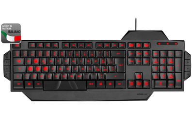 Speedlink RAPAX USB Gaming Tastatur LED Italien IT ITA QWERTY KeyboardLayout