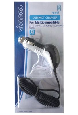 Vivanco Kfz Ladekabel MiniUSB Ladegerät für Motorola RAZR V3 V3i V6 PEBL RIZR