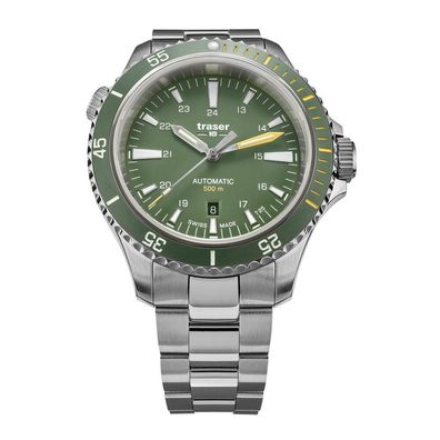 Traser H3 - 110325 - Armbanduhr - Herren - Automatik - P67 Diver Green Special Set