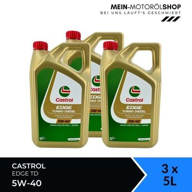 Castrol Edge TD 5W-40 3x5 Liter