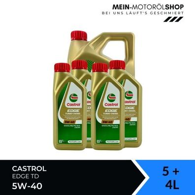 Castrol Edge TD 5W-40 5 + 4 Liter