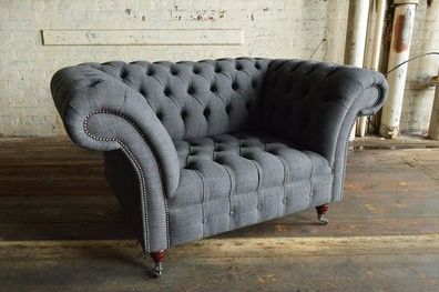 Design Chesterfield Stoff Couch Sofa Polster Sofas Neu Sofa 2 Sitzer