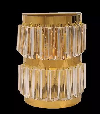 Wandleuchter Design Wand Lampe Crystal Muster Leuchte Wohnzimmer