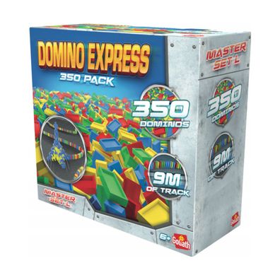 Goliath Domino Express Master Set L 350 Teile Dominosteine bis 9 Meter Strecken