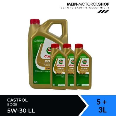 Castrol Edge 5W-30 LL 5 + 3 Liter